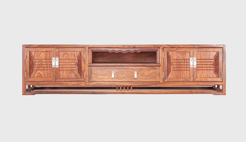 黔南刺猬紫檀电视柜低柜现代中式全实木电视柜客厅高低柜