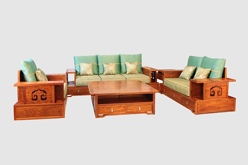 黔南中式实木沙发简直太美了